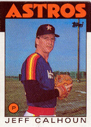 1986 Topps Baseball Cards      534     Jeff Calhoun